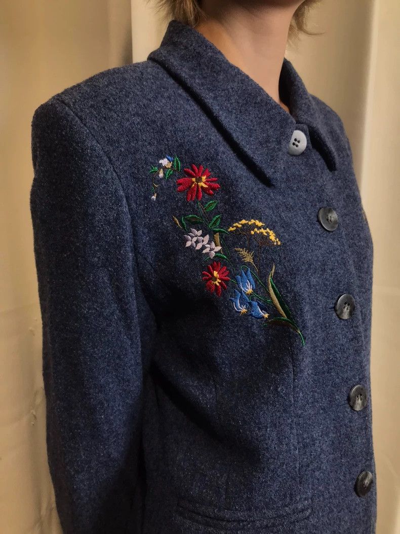 Kenzo Kenzo Vintage Showa woolen floral embroidered check set Size XS / US 0-2 / IT 36-38 - 8 Thumbnail