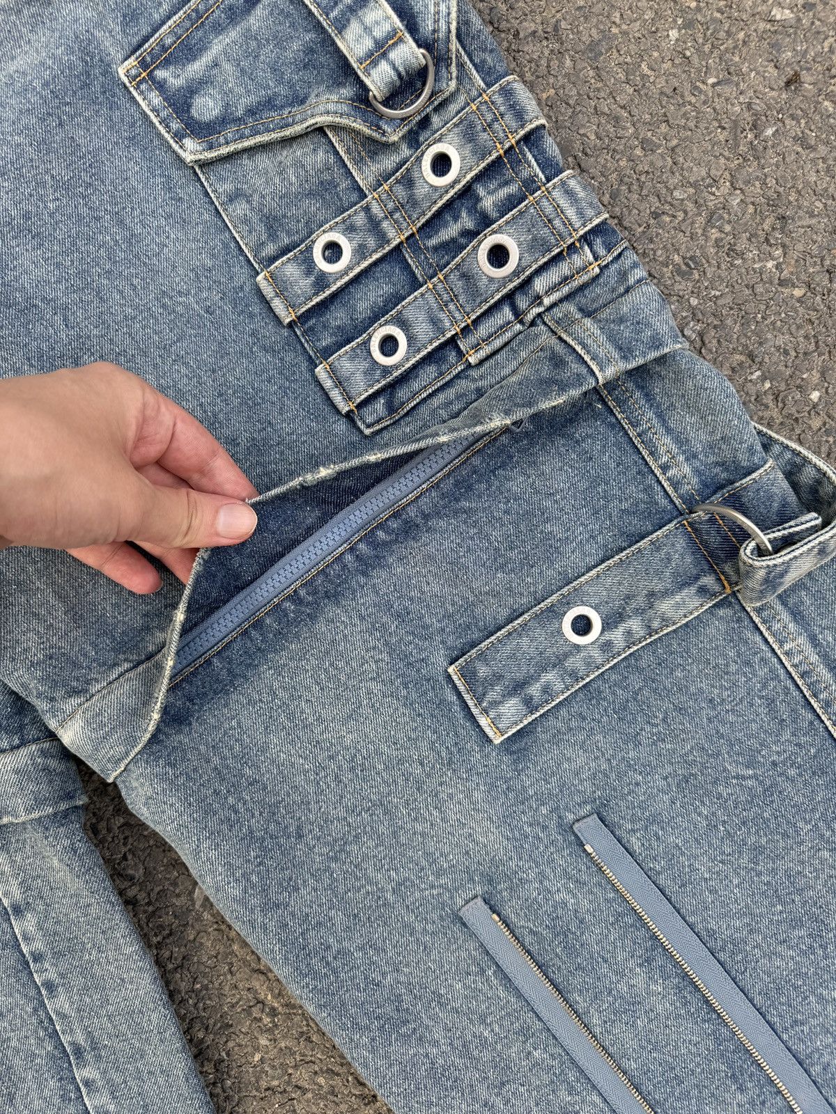 Balenciaga Balenciaga Baggy Raver Jeans Blue Sz33 Size US 33 - 4 Thumbnail