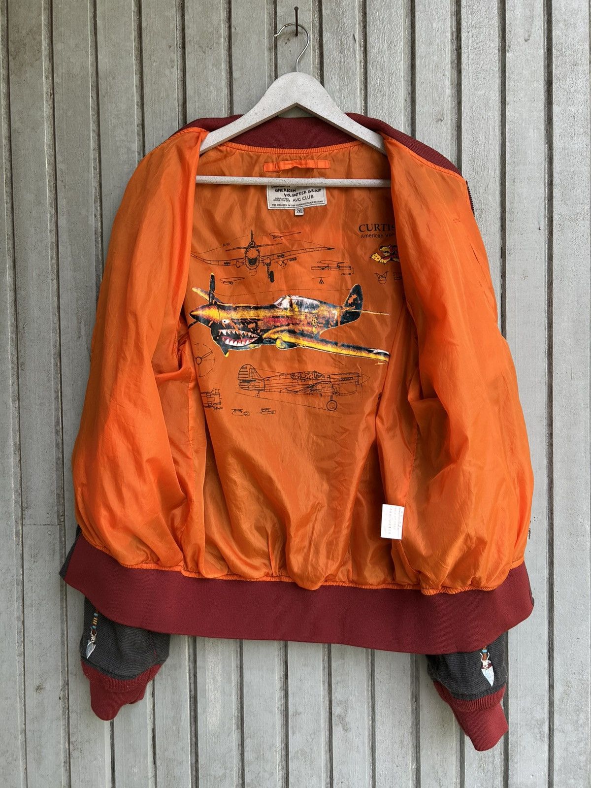 Japanese Brand apache bomber jacket big logo Size US XL / EU 56 / 4 - 9 Thumbnail