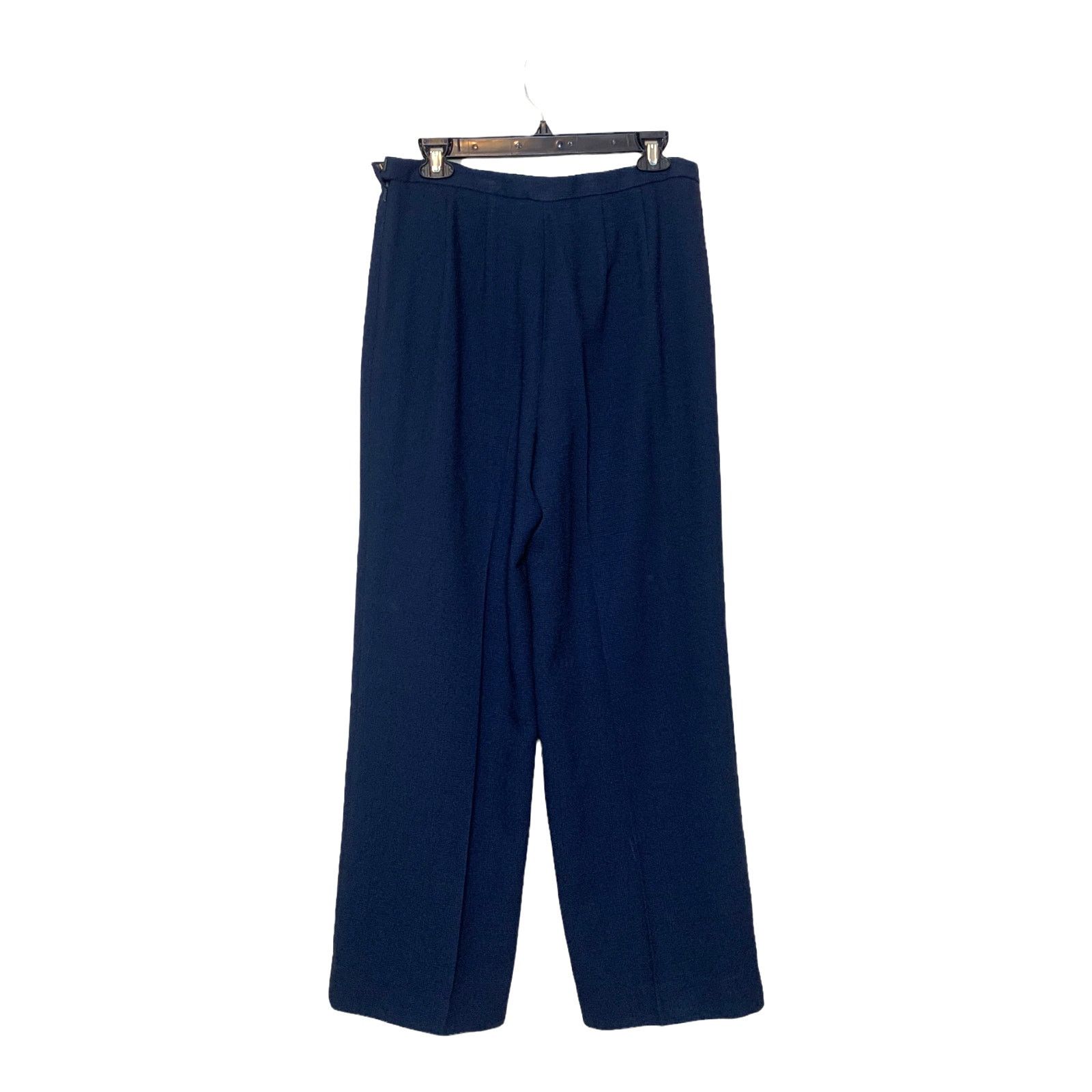 Ellen Tracy Ellen Tracy blue wide leg woven pleated pants size 10 Size 32" / US 10 / IT 46 - 6 Thumbnail