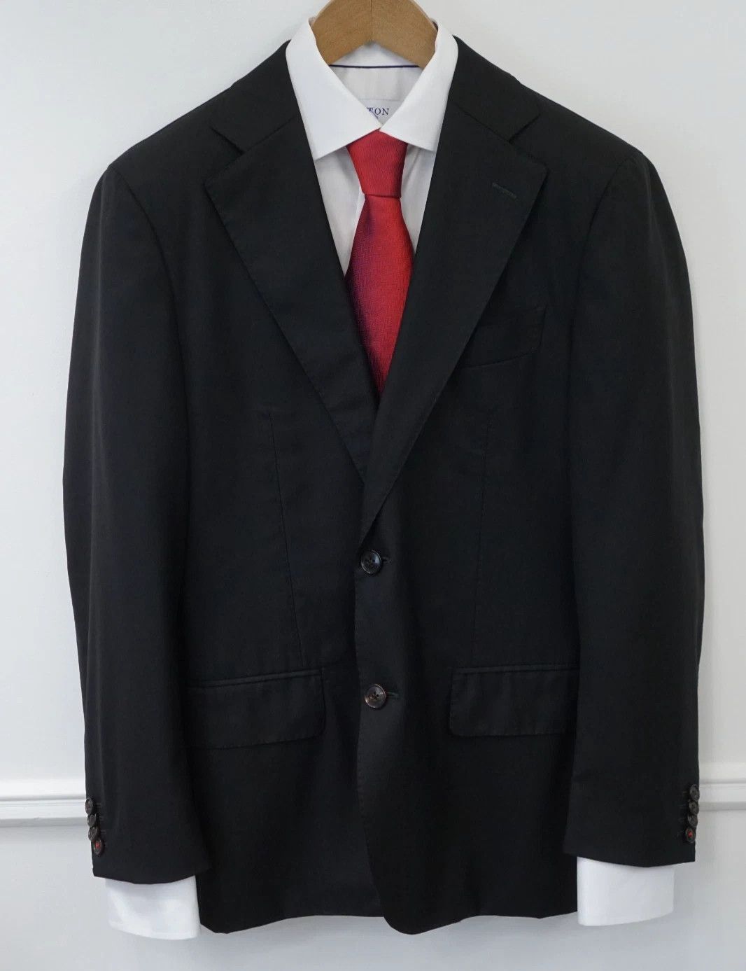 Suitsupply Men Suitsupply Blazer Super 150's Vitale Barberis Black US38 Size 38R - 1 Thumbnail