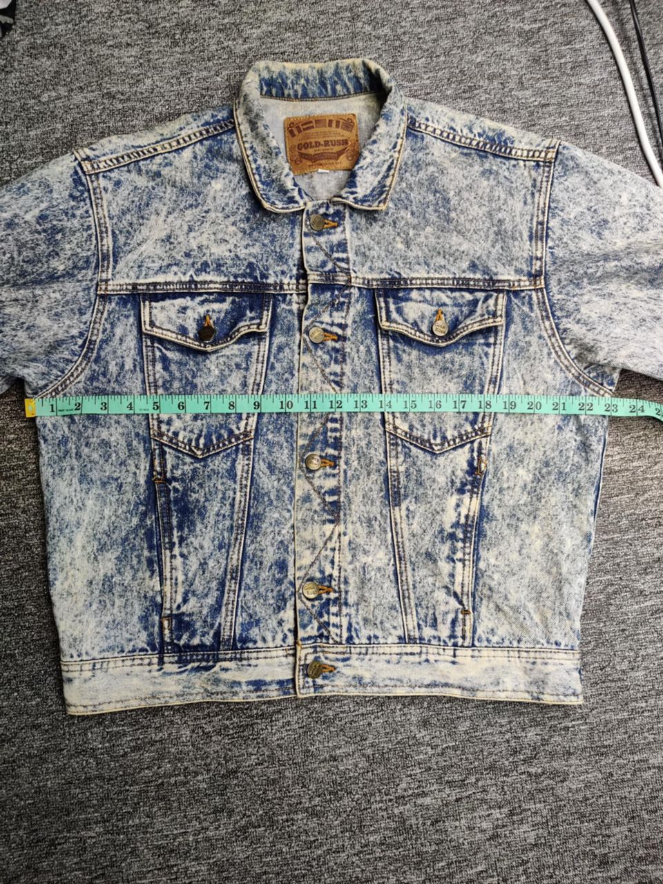 Edwin Edwin x Gold Rush Acid Wash Denim Trucker Jacket Size US M / EU 48-50 / 2 - 11 Thumbnail
