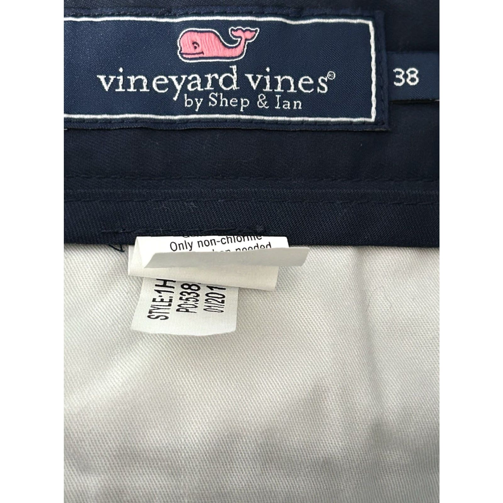 Vineyard Vines Vineyard Vines Shorts Mens Blue Casual Chino Flat Front sz 38 Cotton Knit Regular Pockets Easy Care - (no extra text) Size US 38 / EU 54 - 4 Thumbnail