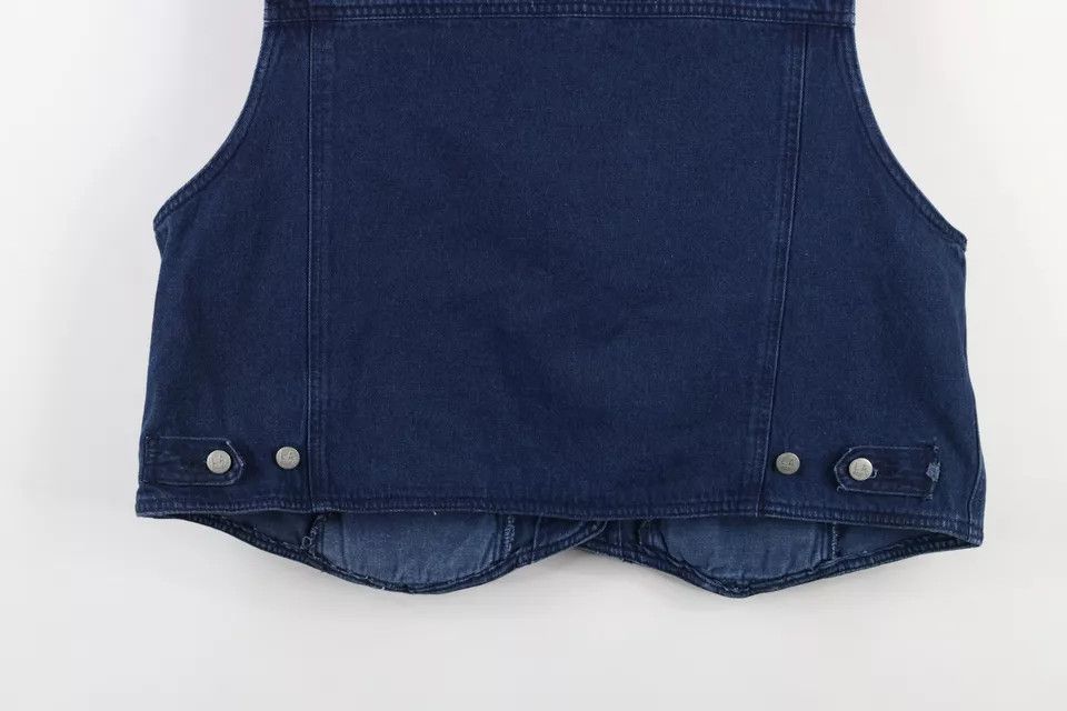 Vintage Vintage 90s Streetwear Denim Jean Vest Jacket Blue Size 3XL / US 20-22 - 15 Thumbnail
