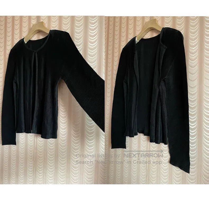 Issey Miyake Issey Miyake Black Toothpick Pattern Single Button Pleated Size L / US 10 / IT 46 - 7 Thumbnail