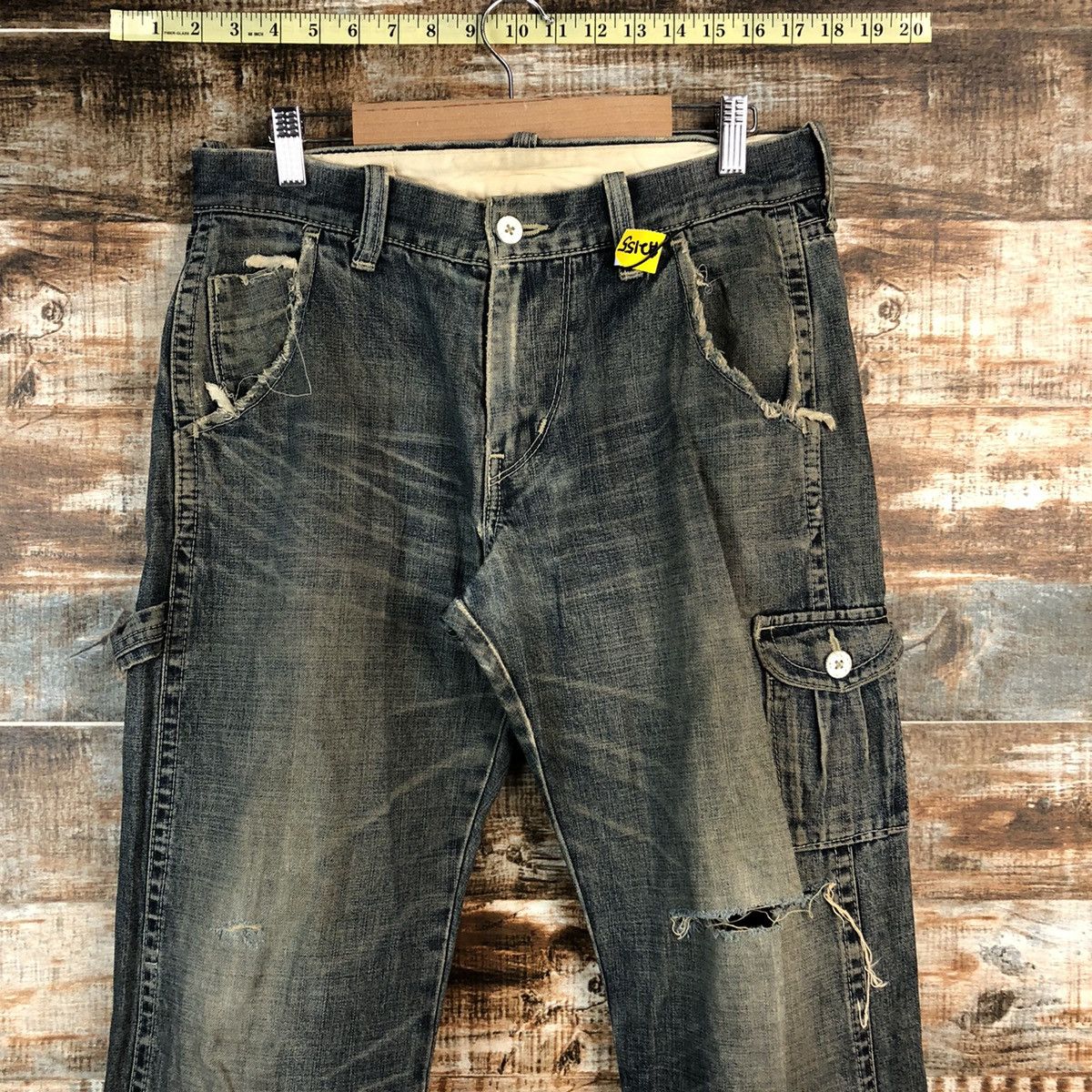 Levi's Levis vintage Black Distressed Denim Pants #A2155 Size US 30 / EU 46 - 4 Thumbnail