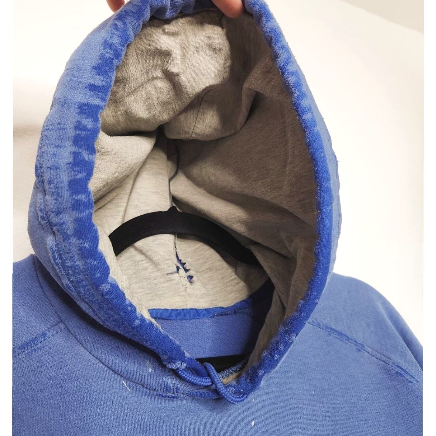 Nike VINTAGE Nike Sweatshirt Shirt Unisex Adults One Size Blue Distressed Grunge Swoosh Thrash Pullover Size US M / EU 48-50 / 2 - 4 Thumbnail
