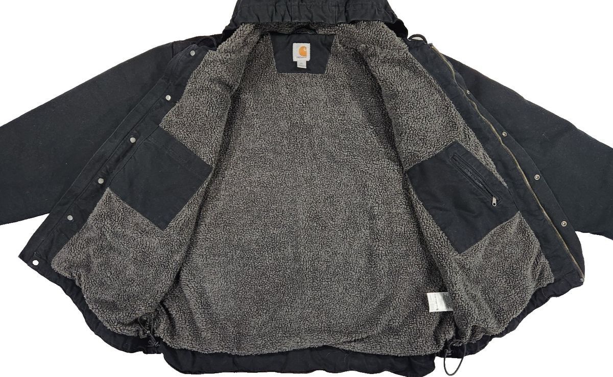 Carhartt Carhartt 103826 Sherpa Lined Duck Hooded Utility Jacket Sz Size US XXL / EU 58 / 5 - 3 Thumbnail