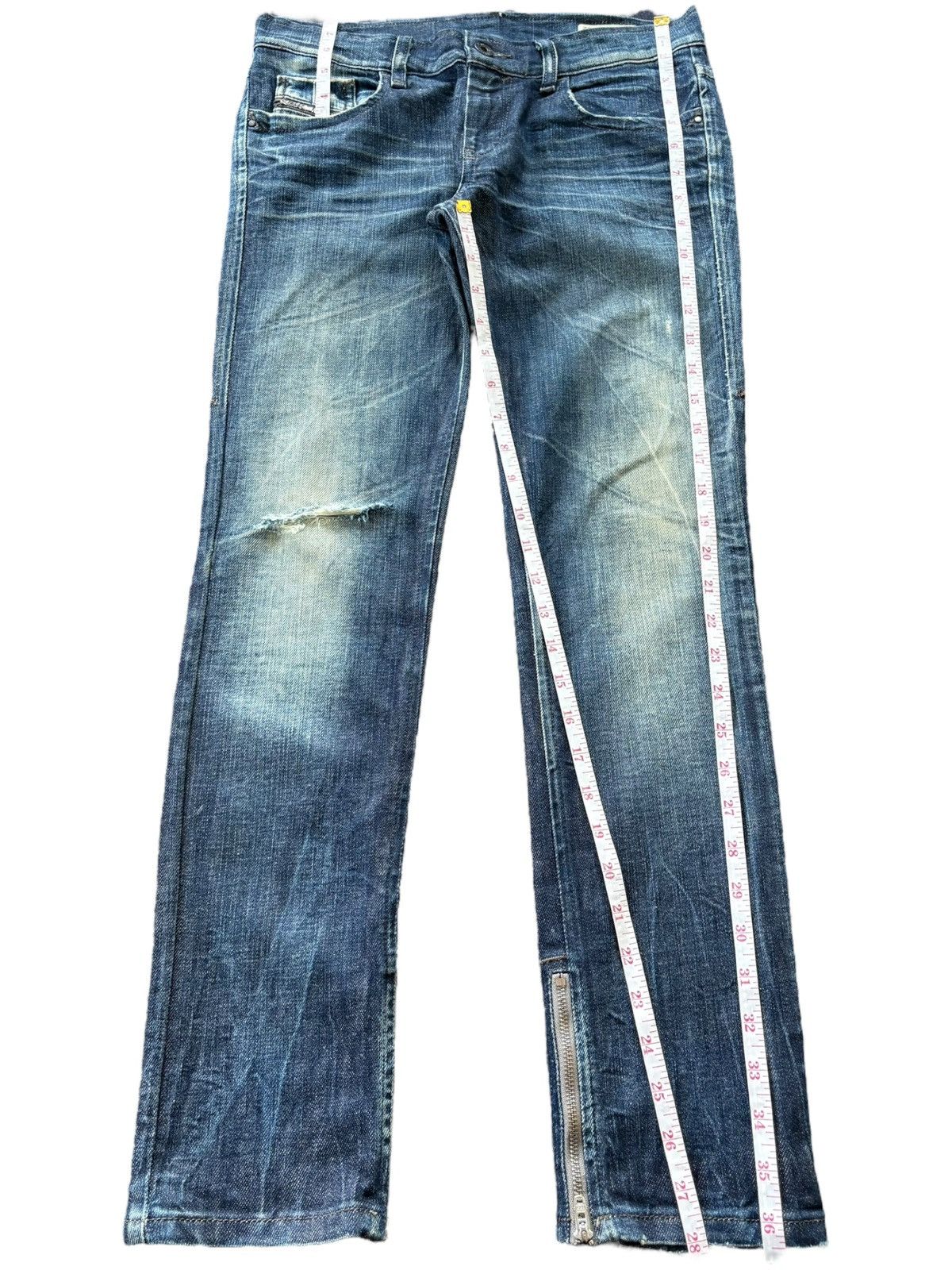 Diesel Vintage Italy Diesel Zivy Mud Wash Distressed Jeans Size 30" / US 8 / IT 44 - 7 Thumbnail