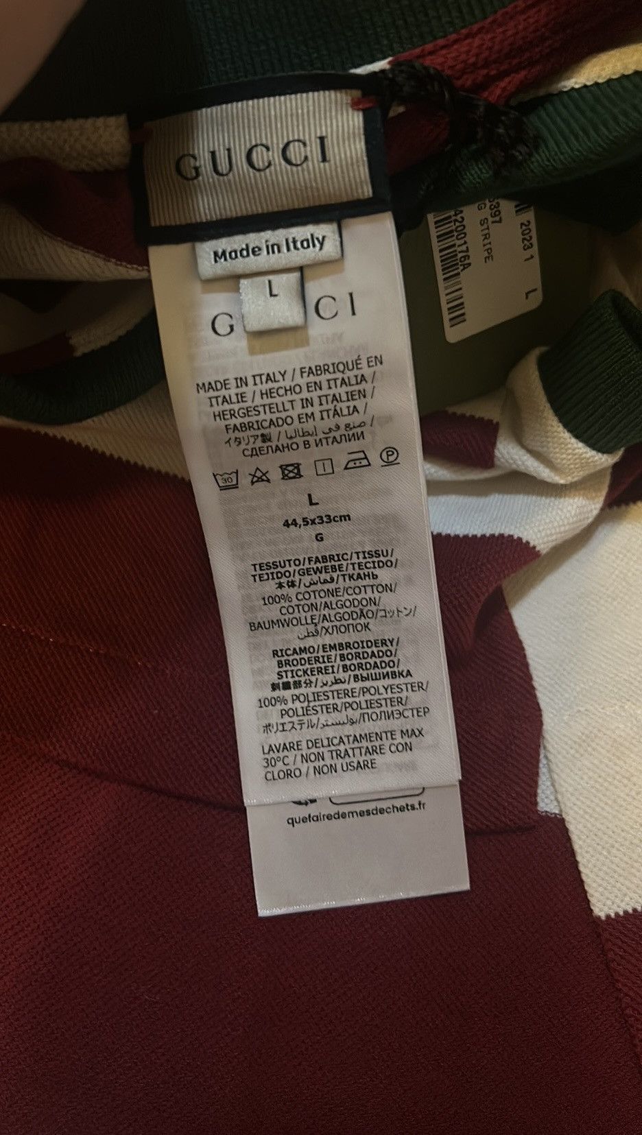 Gucci Gucci Pet Striped T-shirt with Patch size L Size ONE SIZE - 6 Thumbnail