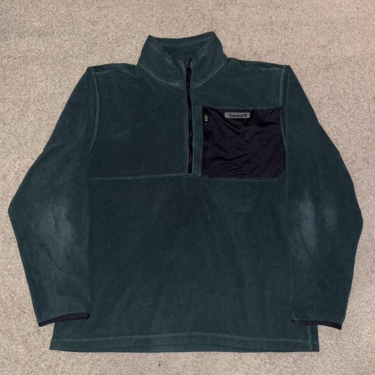 Timberland Timberland Forest Green Quarter Zip Up Jacket Size US M / EU 48-50 / 2 - 1 Thumbnail
