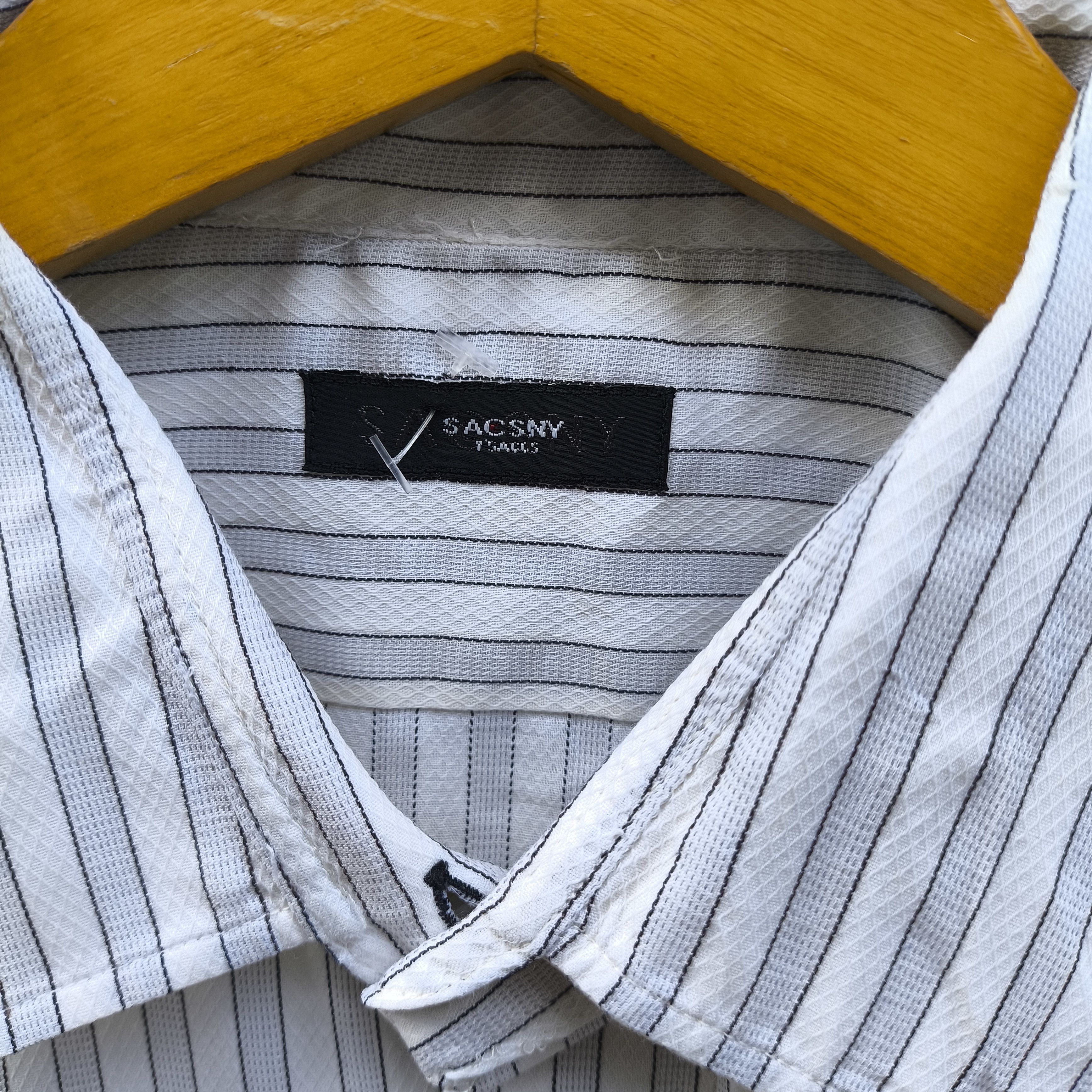 Yohji Yamamoto Yohji Yamamoto y'saccs sacsny striped shirt button up Size US XL / EU 56 / 4 - 3 Thumbnail