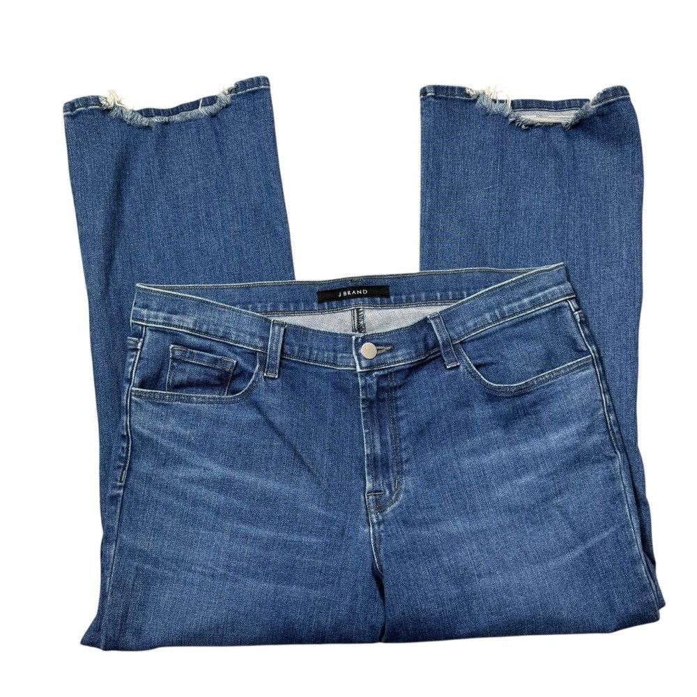 J Brand J Brand Selena Mid-Rise Cropped Bootcut Jeans Size 32 Size 32" / US 10 / IT 46 - 4 Thumbnail