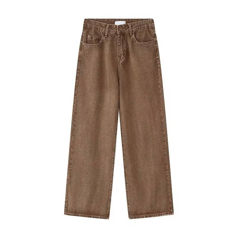 Jean × Vintage Vintage Style Coffee Straight Loose Jeans Pants Size US 32 / EU 48 - 7 Thumbnail