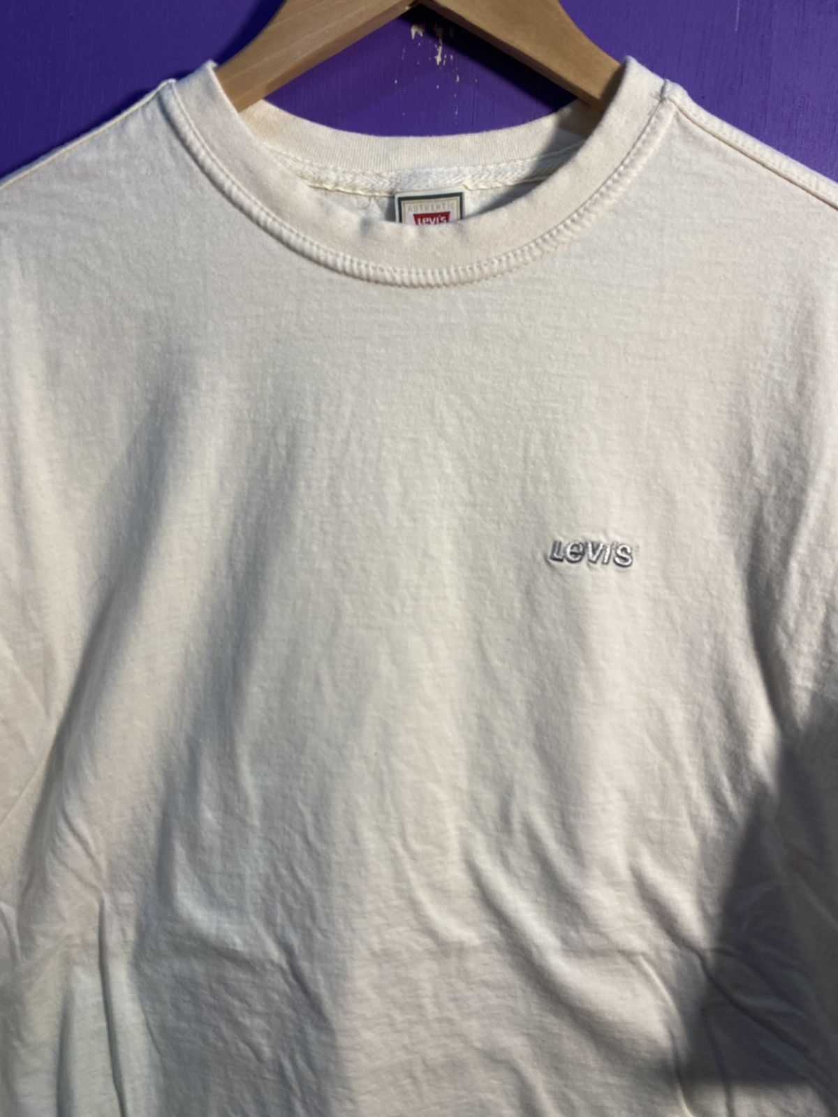 Levi's Vintage 90s Levis simple embroidered logo tee Size US L / EU 52-54 / 3 - 3 Thumbnail