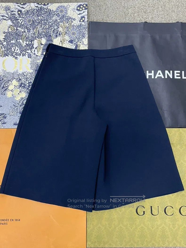 Dior Dior Blue knitted wide-leg shorts Size 25" / US 0 / IT 36 - 2 Thumbnail