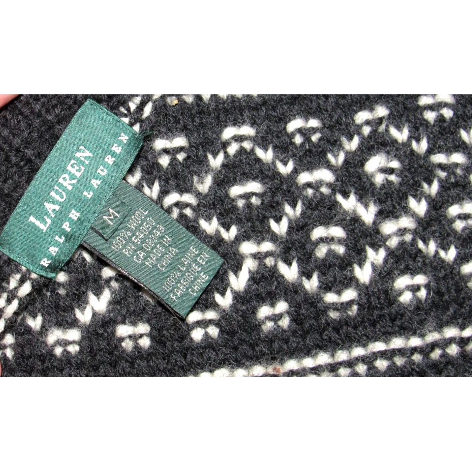 Ralph Lauren Vtg Polo RALPH LAUREN Wool White Cowichan Pullover Sweater Medium Women Size M / US 6-8 / IT 42-44 - 4 Thumbnail