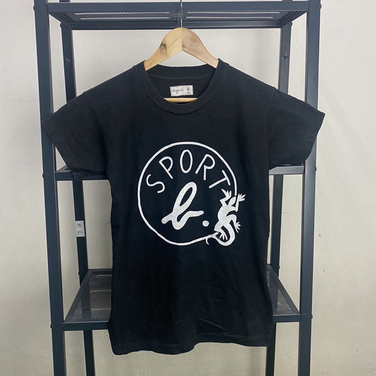 Japanese Brand × Vintage × agnes b. VINTAGE‼️Agnes b paris japanese brand big logo tshirts Size US XS / EU 42 / 0 - 1 Thumbnail