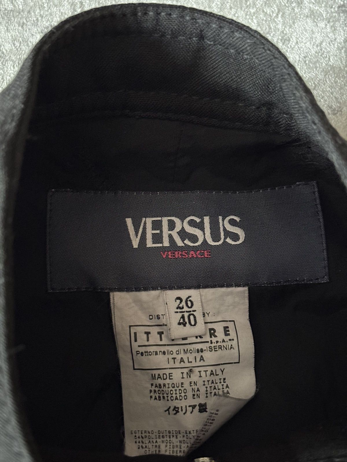 Designer × Versus Versace × Vintage RARE VINTAGE VERSUS VERSACE BONDAGE GOTHIC STYLE JACKET Size S / US 4 / IT 40 - 5 Thumbnail