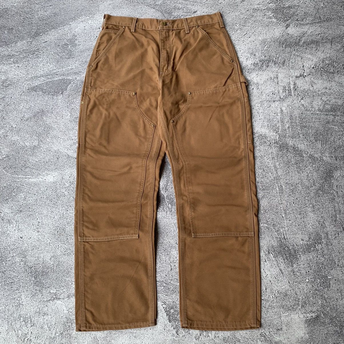 Carhartt Carhartt Double Knee Pants Brown Size US 33 - 1 Thumbnail
