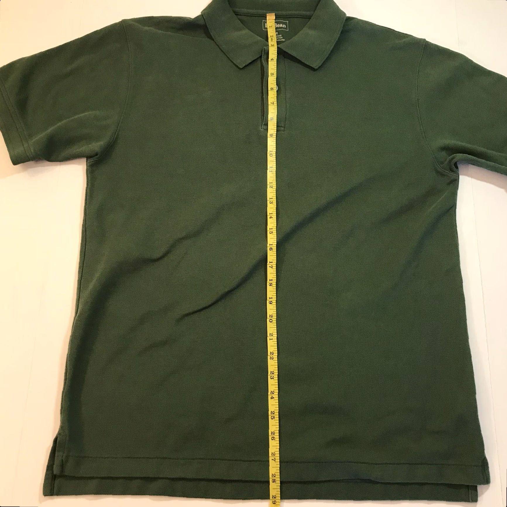 Vintage LL Bean Polo Shirt Golf Short Sleeve Olive Green M Mens 100% Cotton Traditional Fit Shirt Polo Golf Preppy N/A Size 40R - 7 Thumbnail