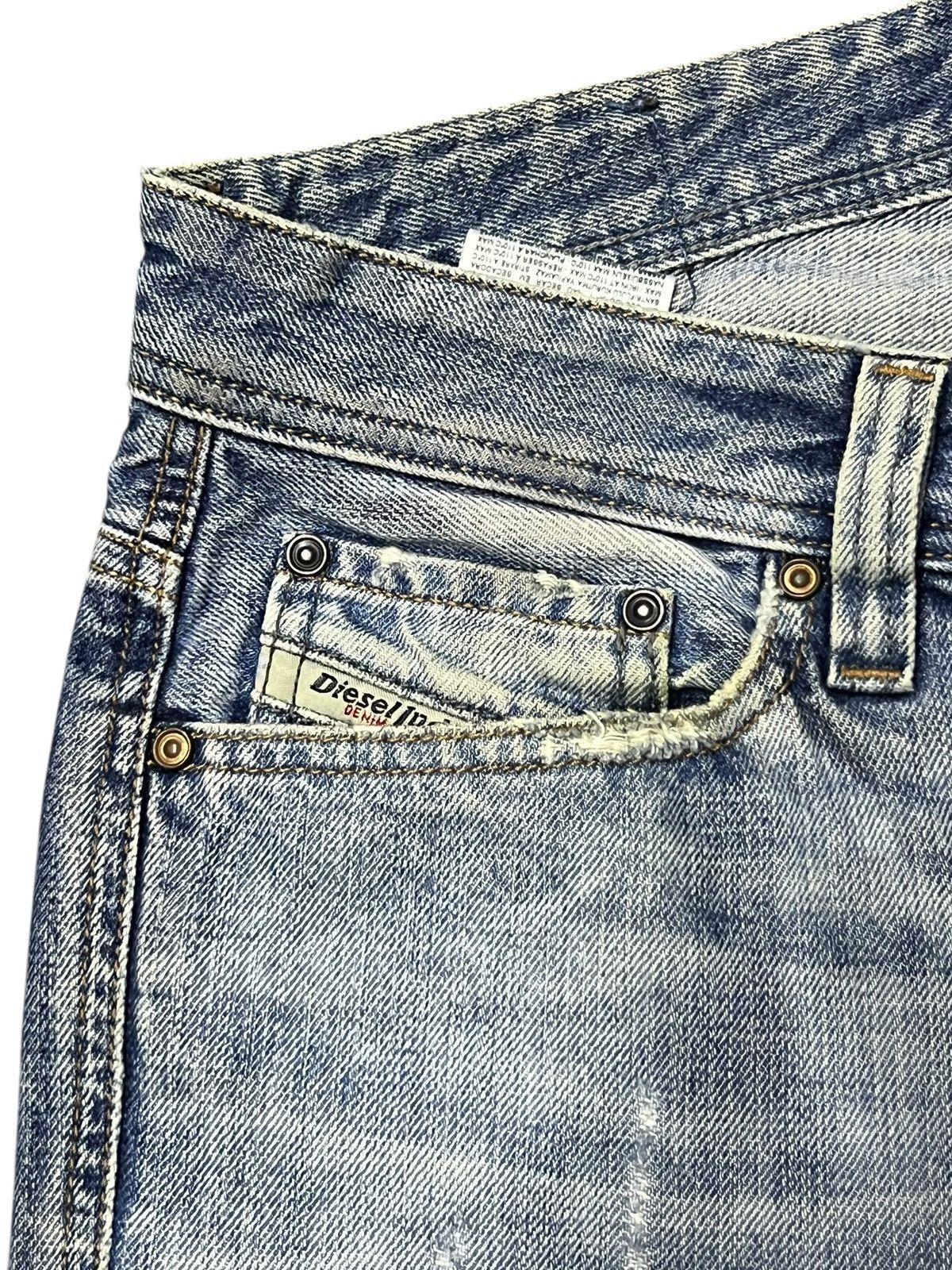 Diesel Vintage Diesel Viker Italy - Faded Wash, Distressed Denim Size US 32 / EU 48 - 8 Thumbnail