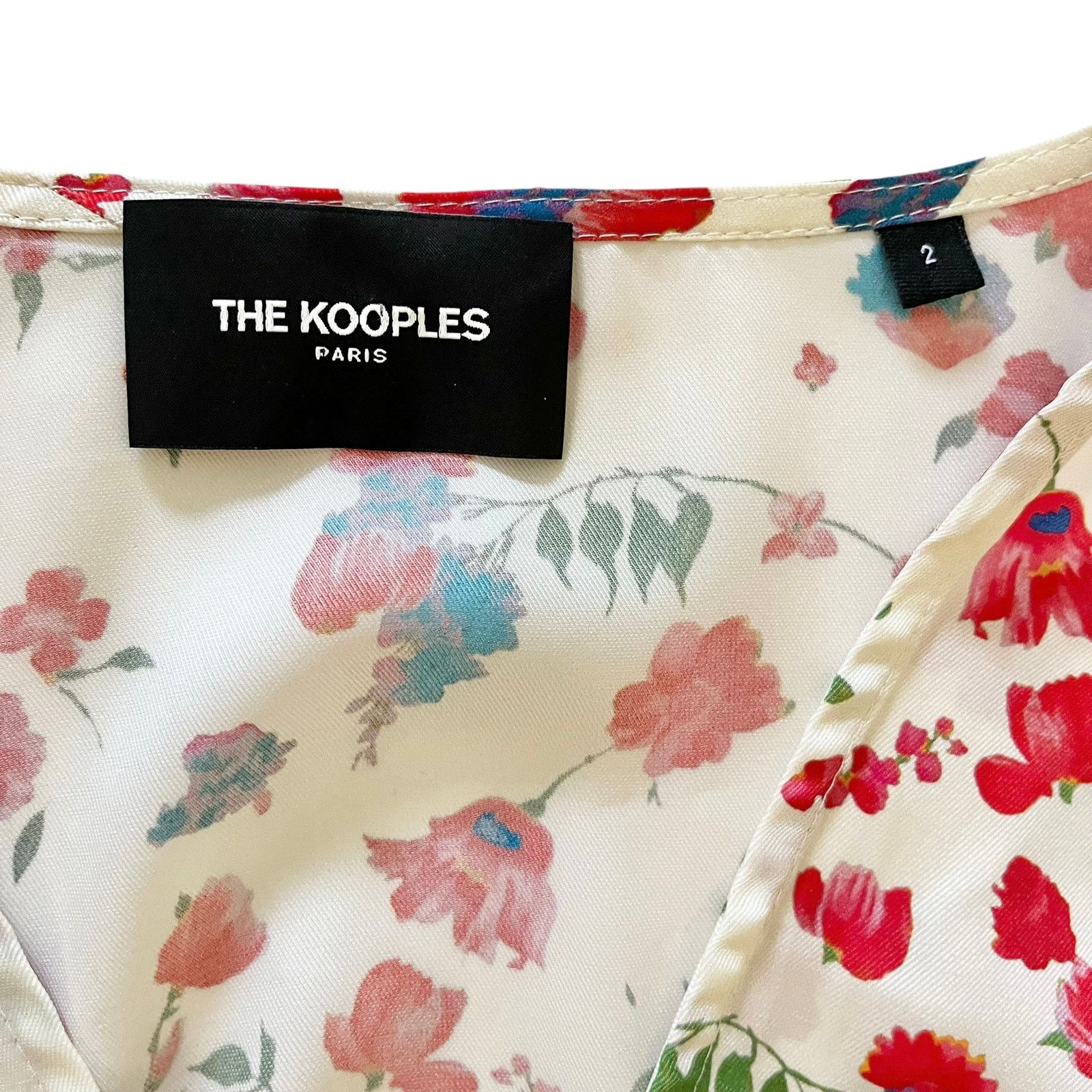 The Kooples The Kooples Country Flowers Puff Sleeve Crop Top Blouse Size M / US 6-8 / IT 42-44 - 4 Thumbnail