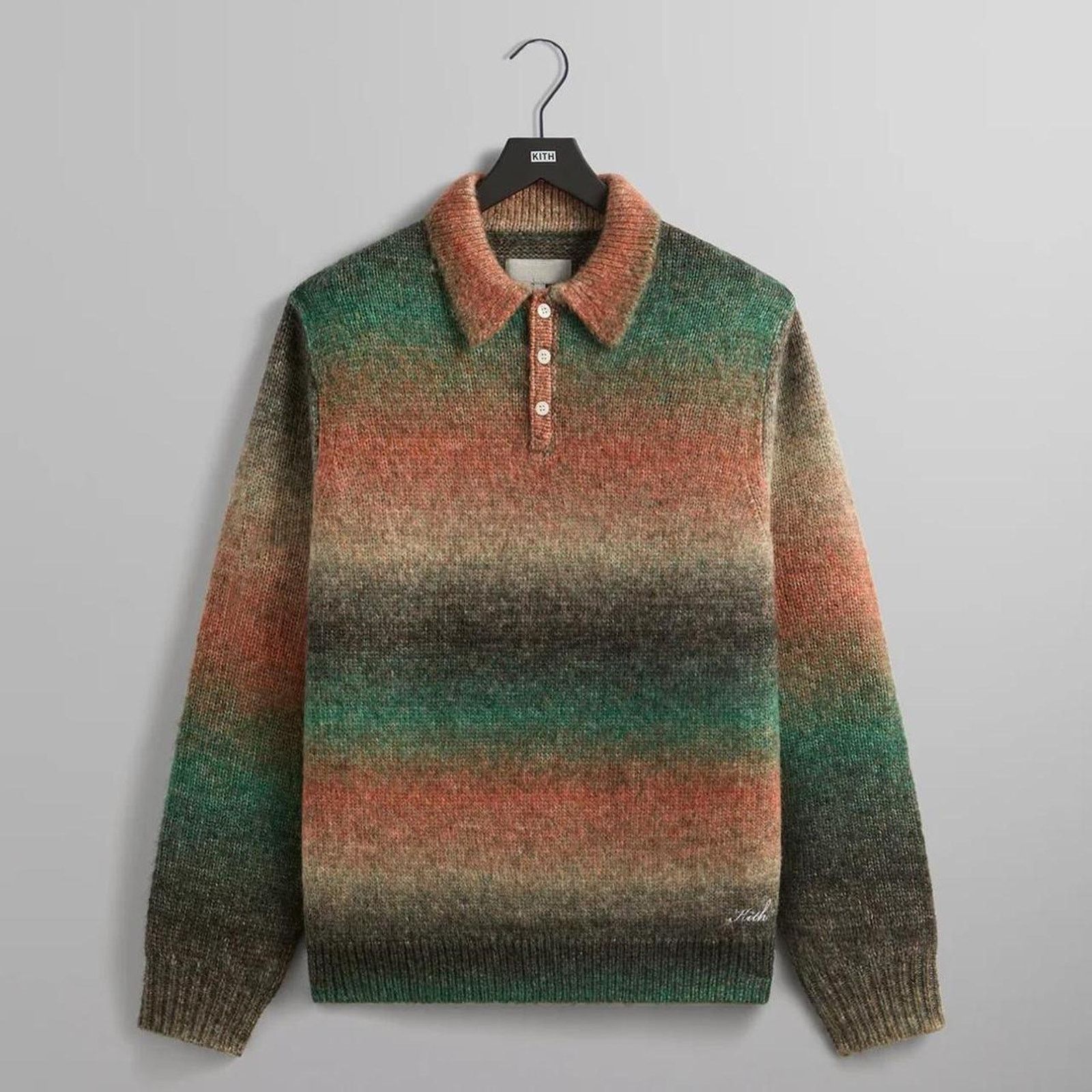 Kith Kith Gradient Harmon Rugby Pullover Sweater 