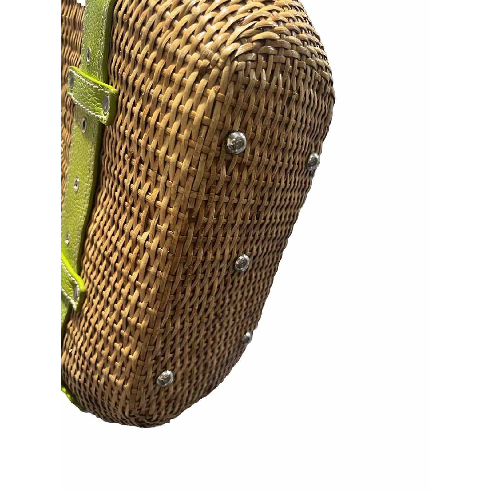 & Other Stories RAFE Leather Trim Bamboo Shoulder Brown Bag B000487 Size ONE SIZE - 6 Thumbnail
