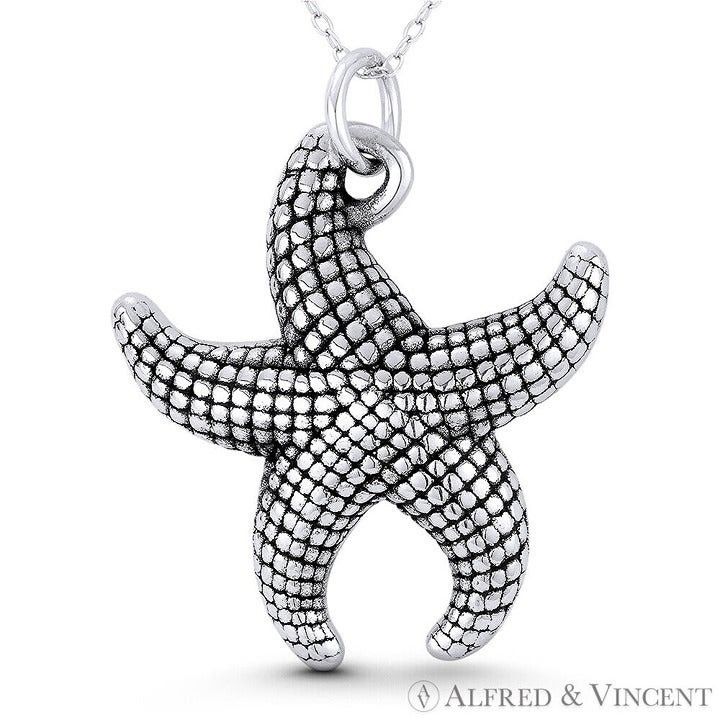 Other Starfish Ocean Sealife Charm Oxidized Pendant Size ONE SIZE - 1 Preview