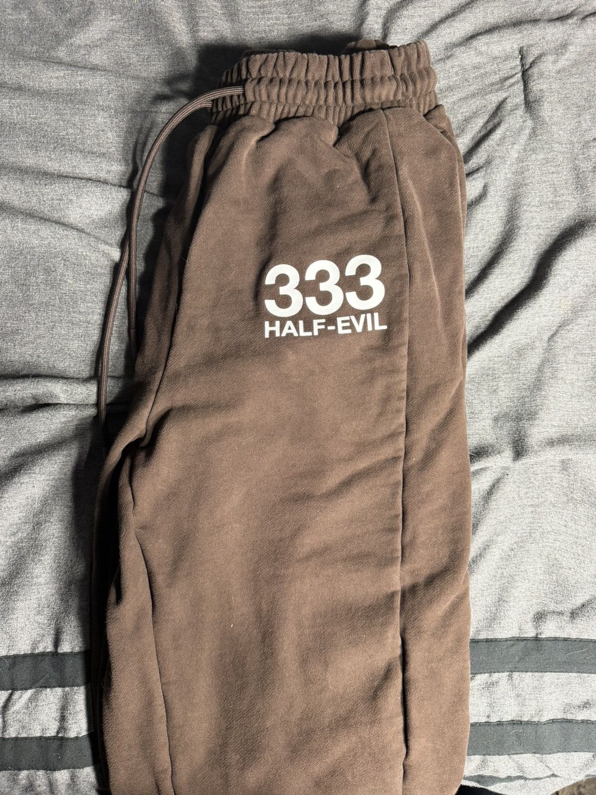 Half Evil Half evil Brown logo sweatpants Size US 30 / EU 46 - 3 Thumbnail