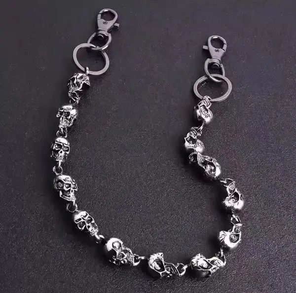 Jewelry Punk Skulls Wallet Chain Size ONE SIZE - 4 Thumbnail