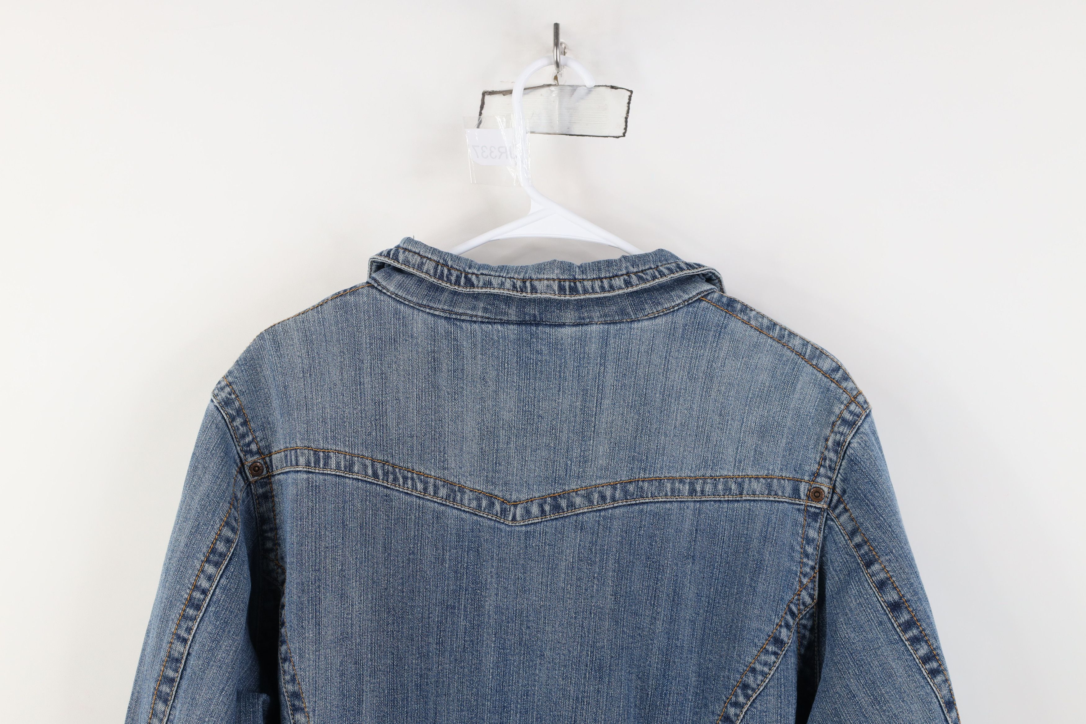 Dickies Vintage Y2K Dickies Quilted Denim Jean Tucker Jacket Blue Size XL / US 12-14 / IT 48-50 - 16 Thumbnail