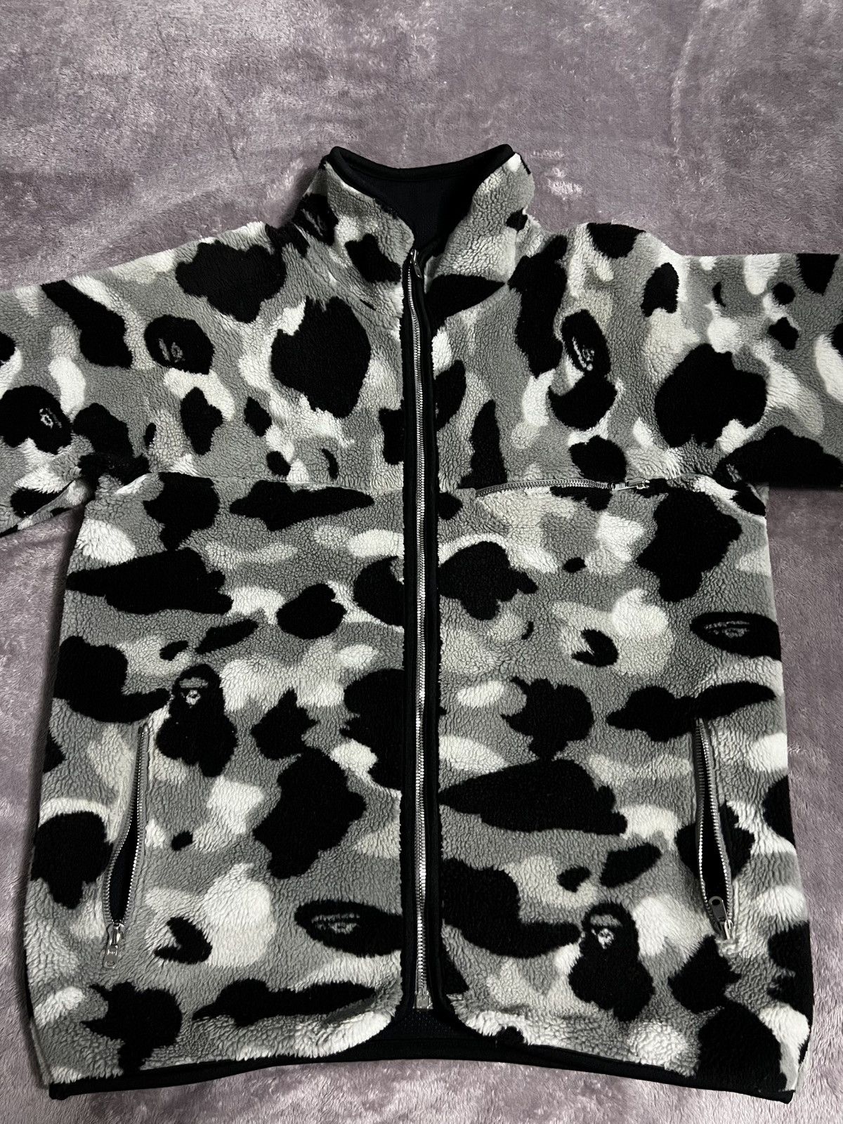 Bape Bape ‘04 Snow Camo Fleece Sweater Size US M / EU 48-50 / 2 - 2 Thumbnail