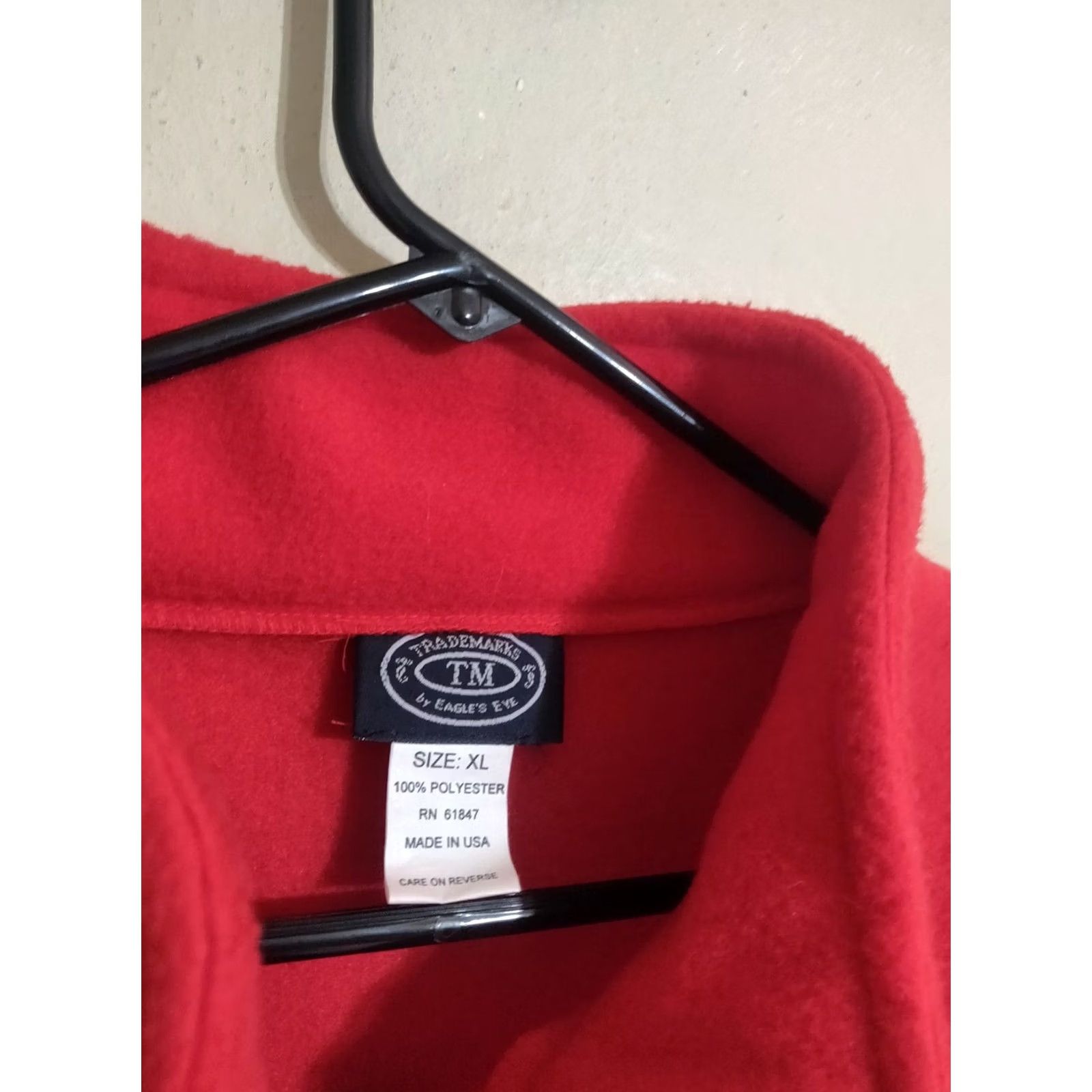 Parker VINTAGE Monopoly Man Parker Bros USA Red Fleece Pullover Jacket - Men's XLarge Size US XL / EU 56 / 4 - 3 Thumbnail