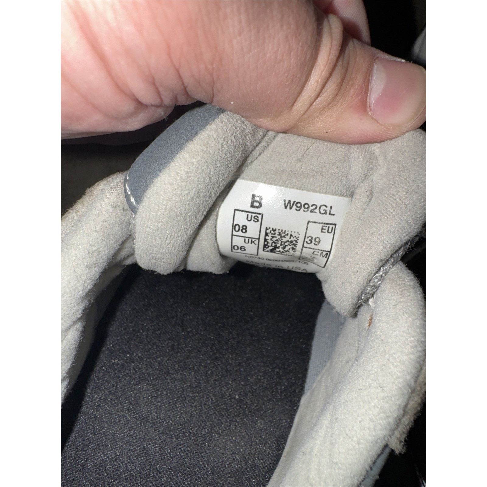 New Balance New Balance 992 Grey Women’s Size 8 W992Gel Size US 8 / IT 38 - 12 Thumbnail