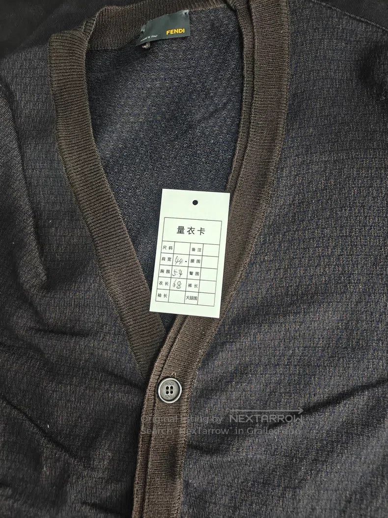 Fendi Fendi Double F Logo Print Cardigan Size US M / EU 48-50 / 2 - 5 Thumbnail