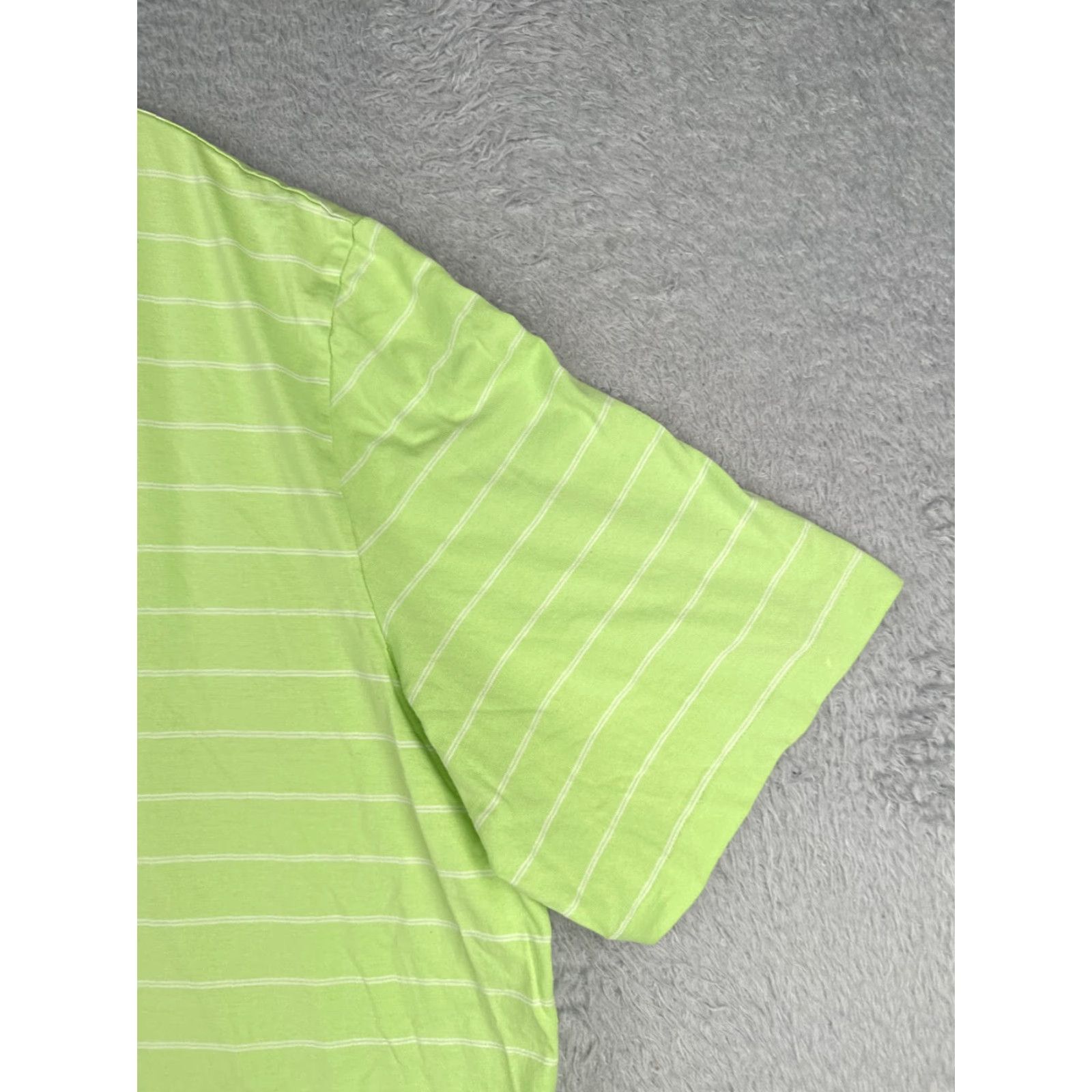 Polo Ralph Lauren VINTAGE Polo Ralph Lauren Shirt Men 2XL Green Stripe 100% Pima Cotton Polo Shirt Men Slim Fit Short Sleeve Read Size US XXL / EU 58 / 5 - 2 Thumbnail