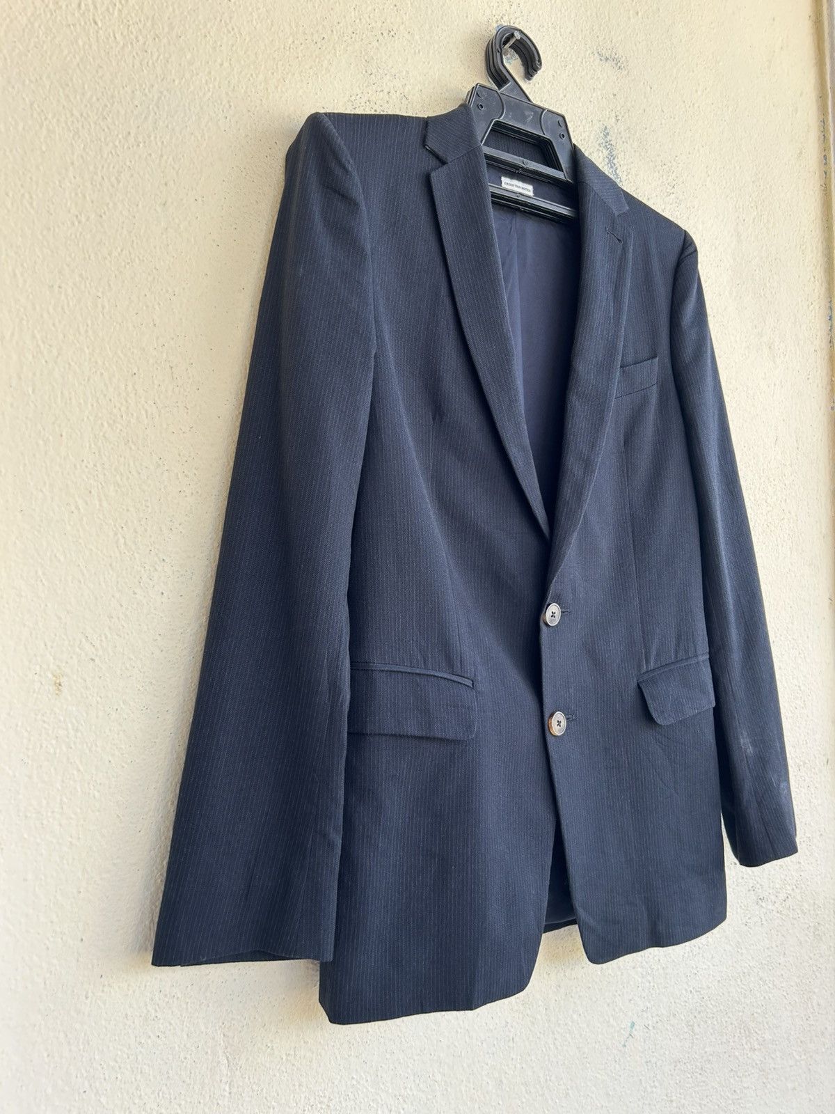Dries Van Noten Dries Van Noten Dark Blue Stripes Blazer Size M / US 6-8 / IT 42-44 - 4 Thumbnail