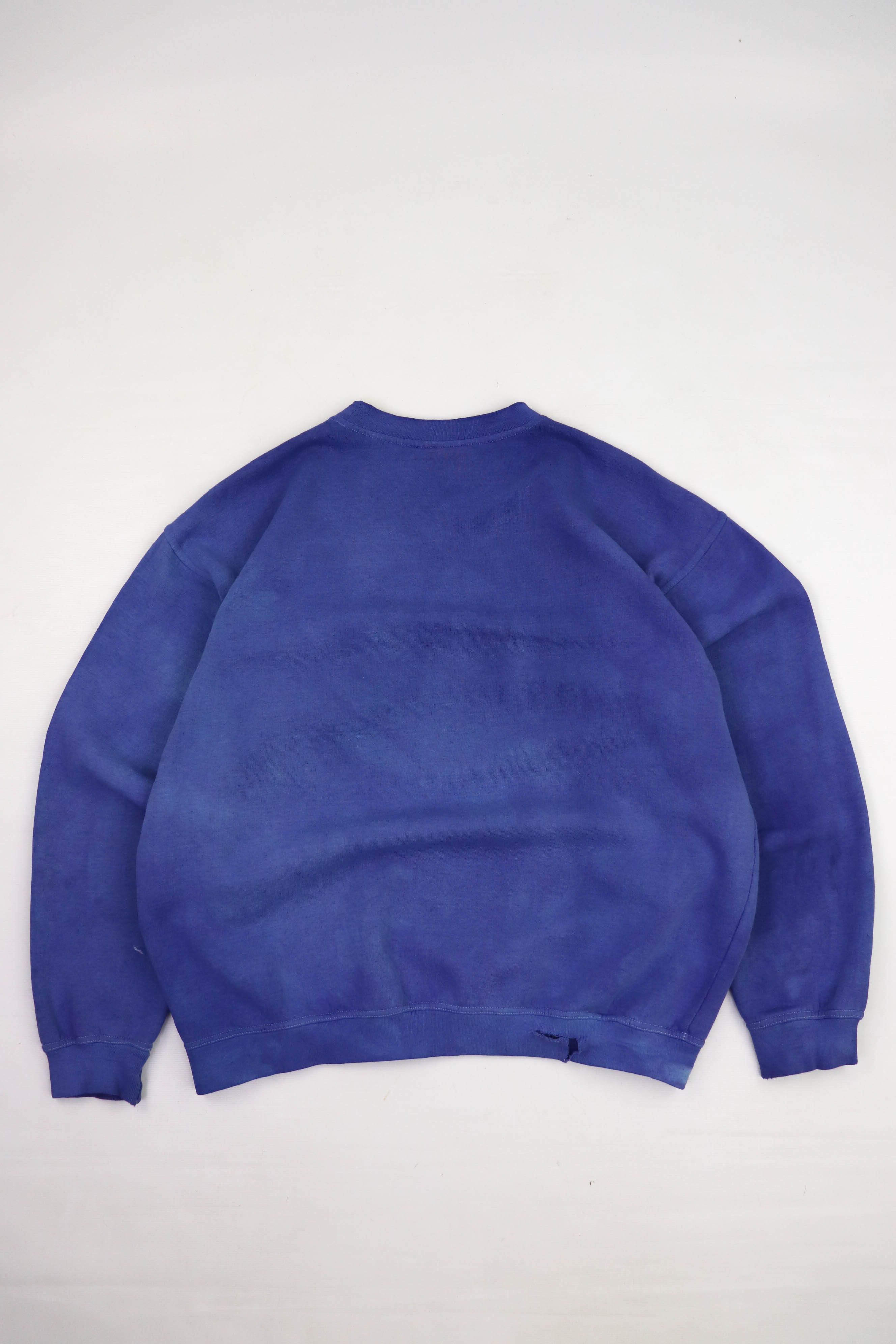 Adidas 90s Vintage Adidas Overdyed Distressed Sun Faded Sweatshirt Size US L / EU 52-54 / 3 - 2 Thumbnail