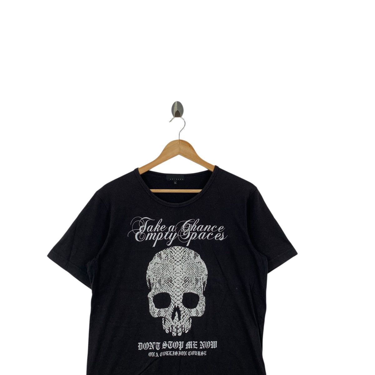 Spinash SPINASH JAPAN SKULL Bones Gothic Punk Tee Shirt Top Dont Size L / US 10 / IT 46 - 2 Thumbnail