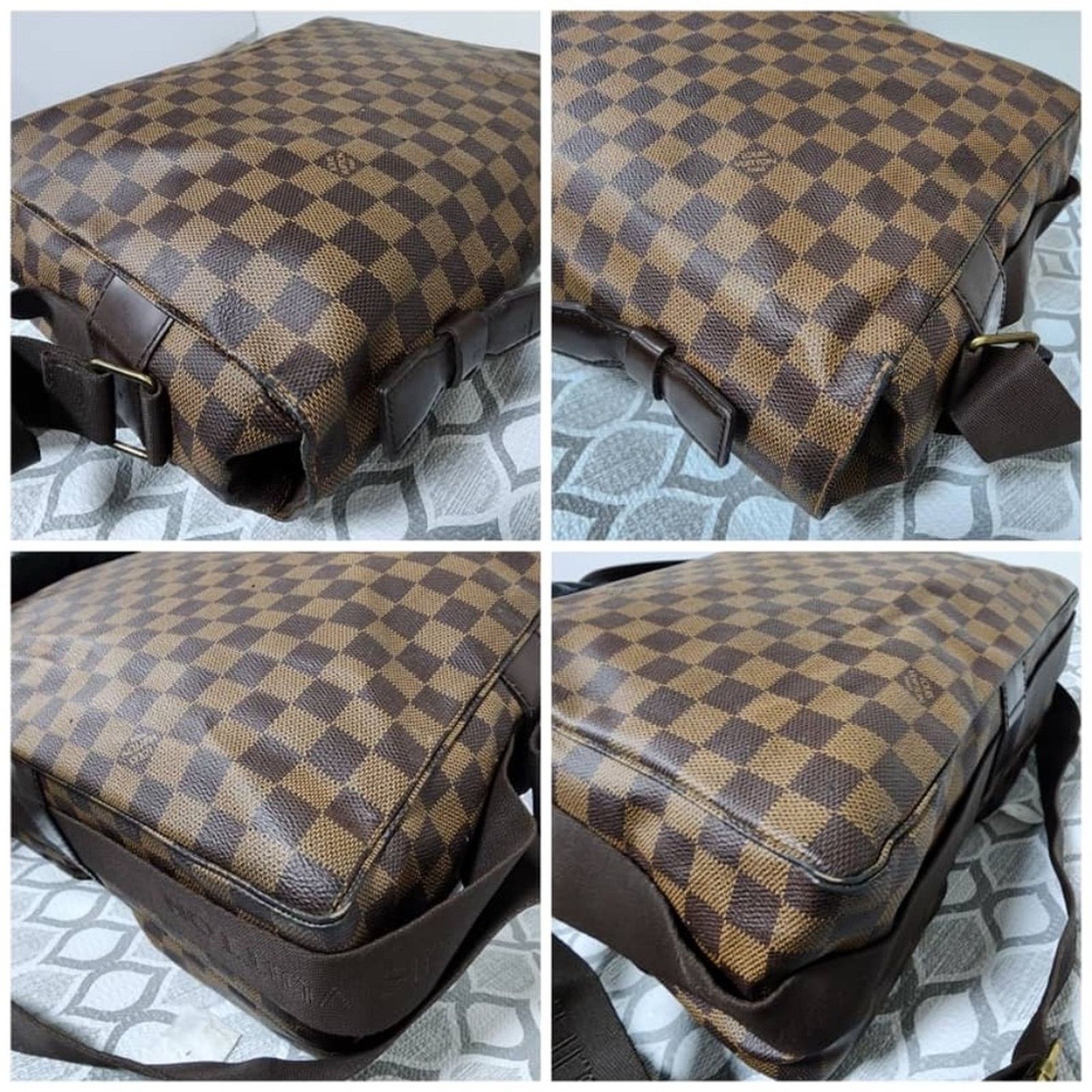 Louis Vuitton Auth LOUIS VUITTON Damier Ebene Broadway Messenger Bag Brown Size ONE SIZE - 12 Thumbnail
