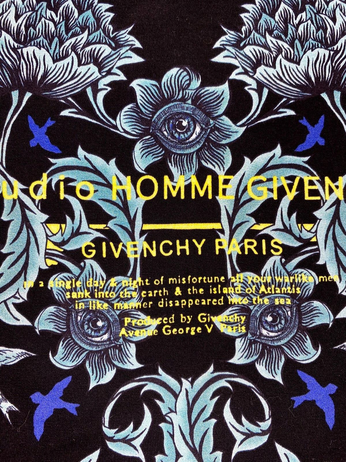 Givenchy Givenchy Studio Homme Floral Printed Regular Fit T-Shirt Size US L / EU 52-54 / 3 - 6 Thumbnail