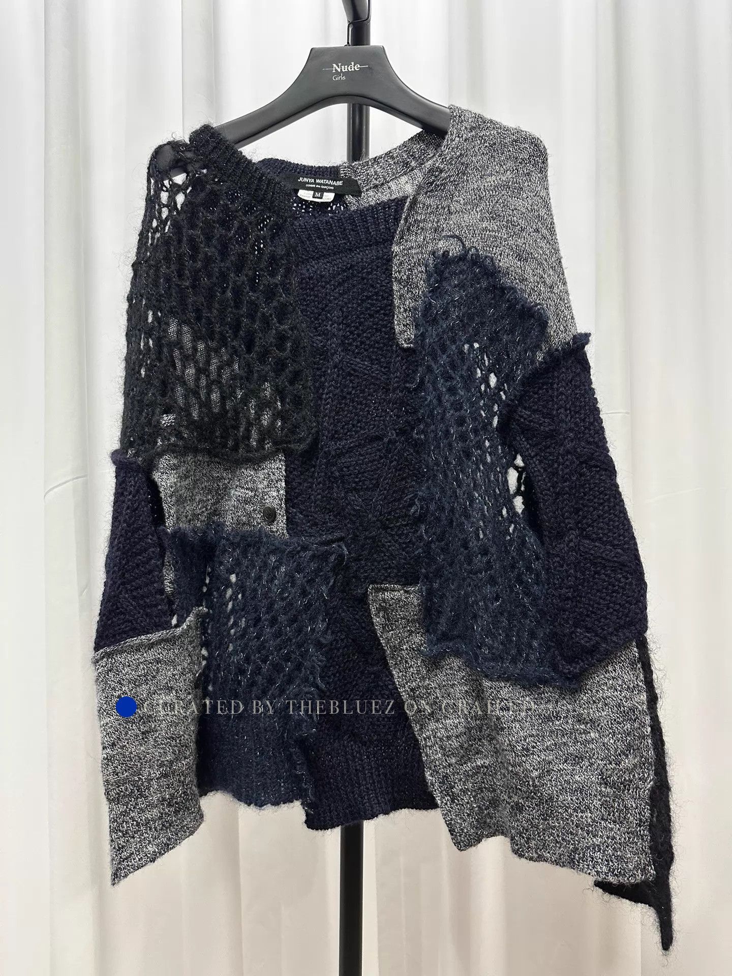 Junya Watanabe Deconstructed Black Knit Sweater in Size M Size US M / EU 48-50 / 2 - 1 Thumbnail