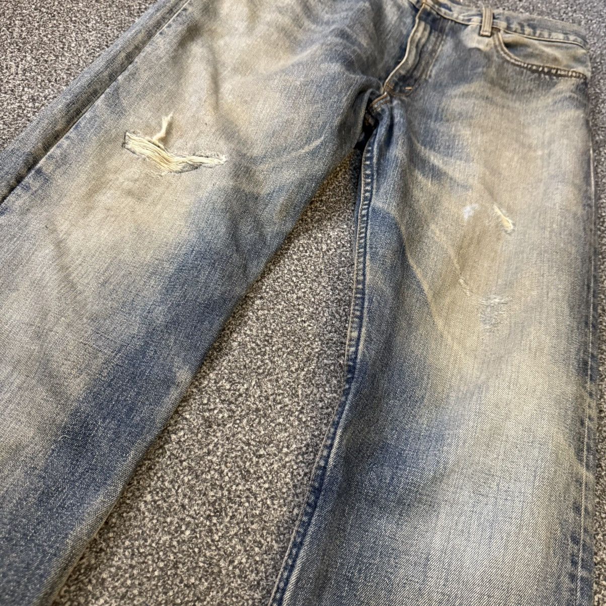 If Six Was Nine 🔥🇯🇵 Vintage Japanese Levis 505 Distressed Denim Size US 36 / EU 52 - 5 Thumbnail