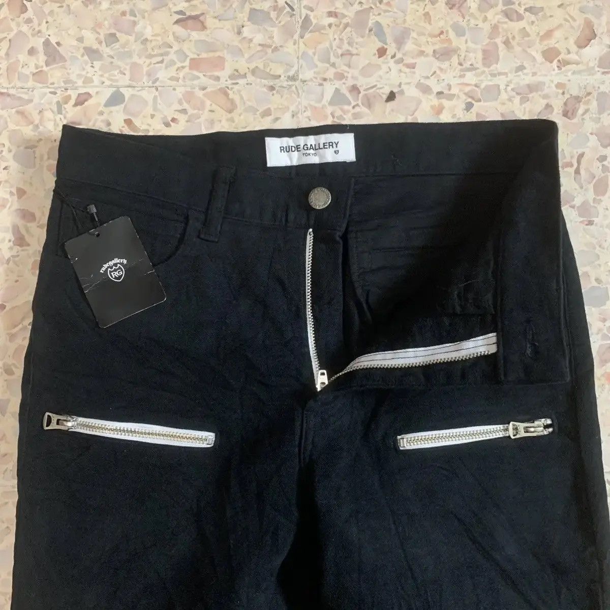 RUDE GALLERY SAMPLE 💥RG W28 L31 BONDAGE PUNK STYLE MULTI ZIPPER TROUSERS Size US 28 / EU 44 - 10 Thumbnail
