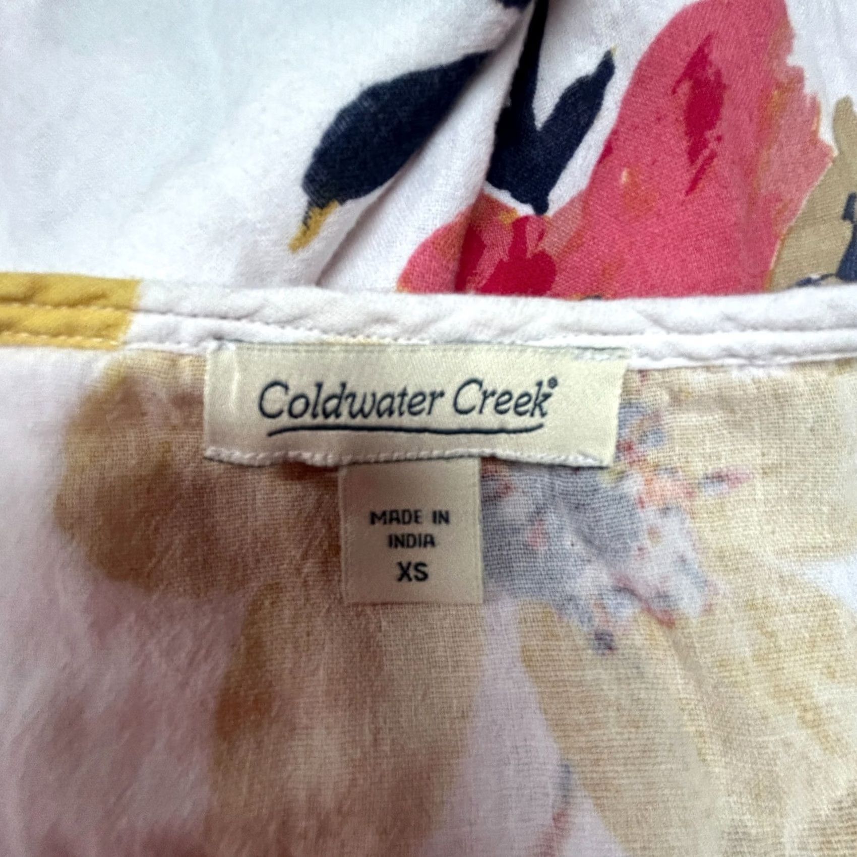 Coldwater Creek Coldwater Creek Womens Gauze Top XS Drop Shoulder Casual Summer Breeze T-Shirt Multicolor Floral Size XS / US 0-2 / IT 36-38 - 6 Thumbnail