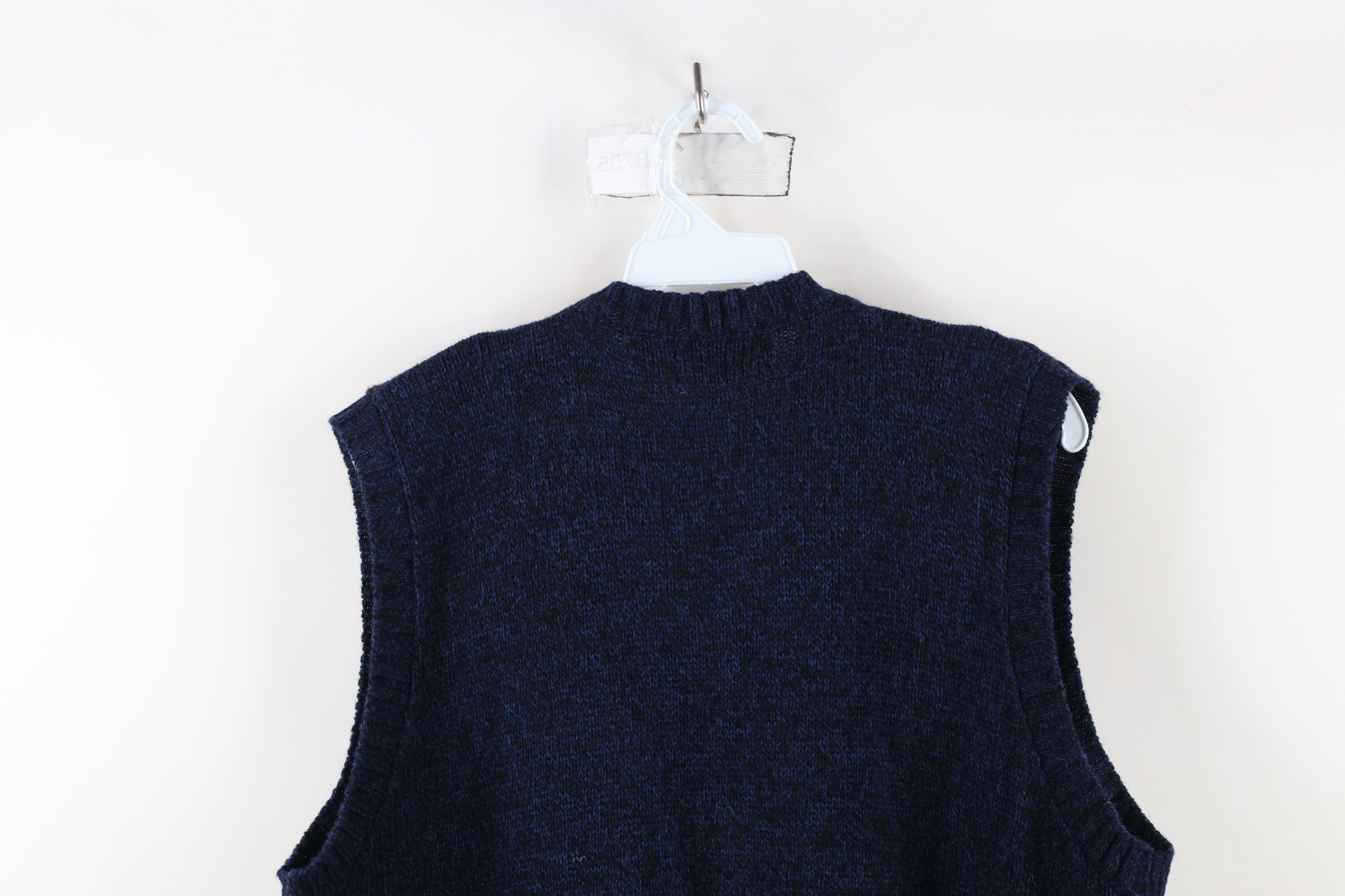 Vintage Vintage 90s Streetwear Wool Blend Knit V-Neck Sweater Vest Size US XL / EU 56 / 4 - 7 Thumbnail