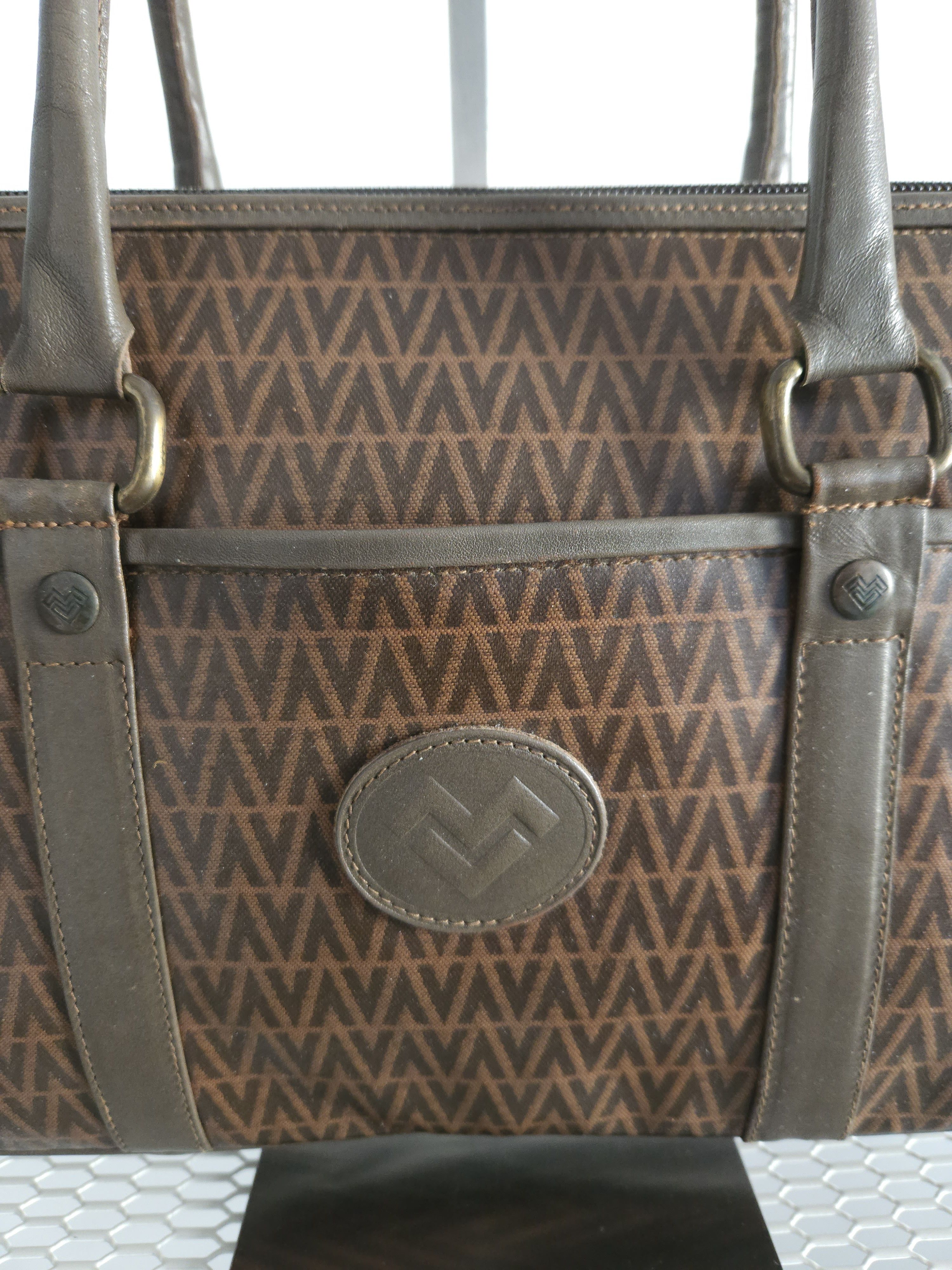 Mario Valentino × Vintage Vintage 80s Mario valentino monogram handbag Size ONE SIZE - 6 Thumbnail
