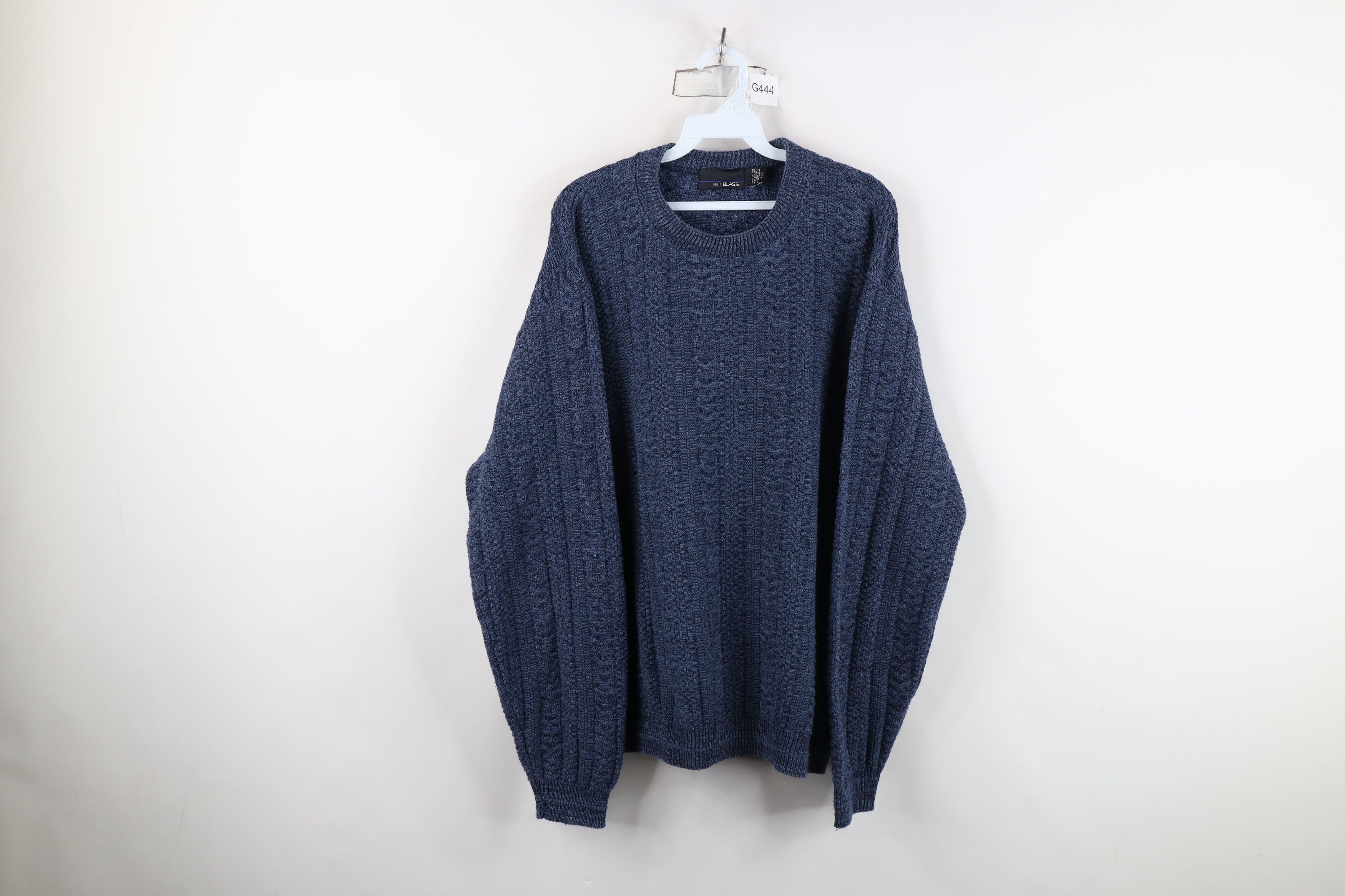 Vintage Vintage 90s Streetwear Framed Textured Knit Crewneck Sweater Size US XL / EU 56 / 4 - 1 Thumbnail